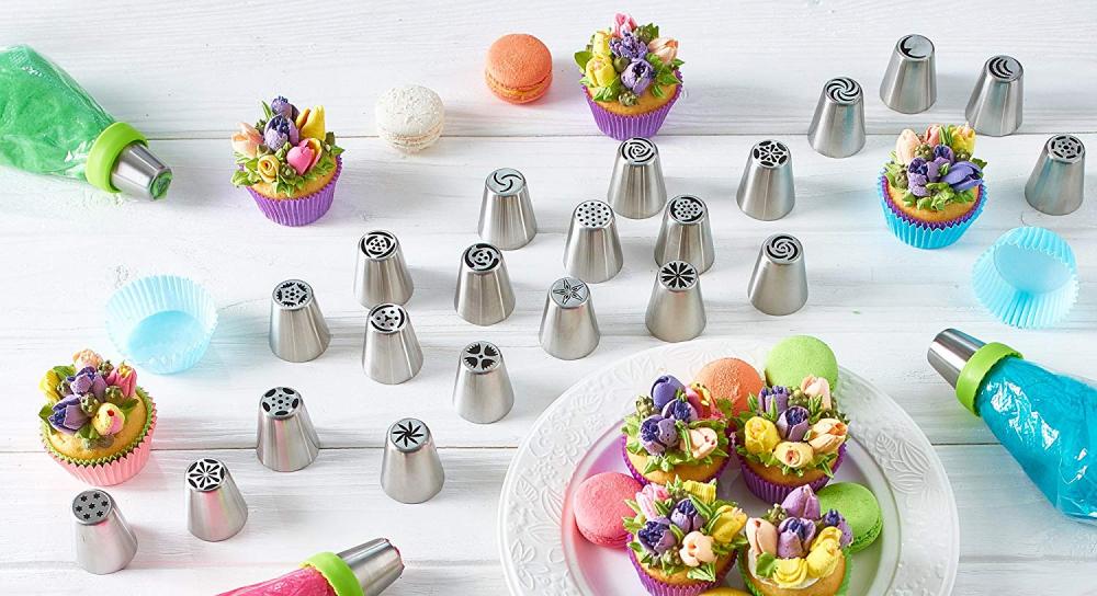 10PCS Stainless Steel Flower Icing Piping Nozzles Tips