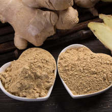 Pure natural freshly ground ginger powder
