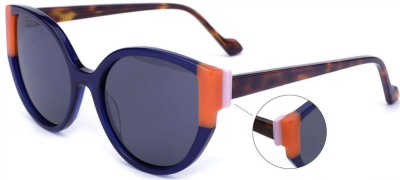 C2 Acetate Optical Frame Transparent Dark Blue