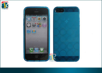 Custom Fashionable Special Round / X Shape Tpu Case For Iphone 5 Protective Cases