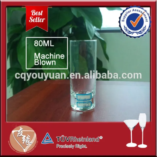 80ml long drink cylinder shot glasses wholesale