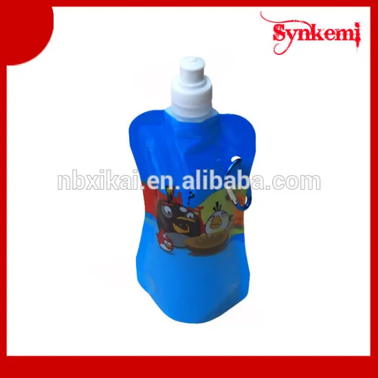 480ml plastic roll up water bottle