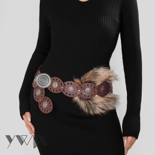 Wasteland Rivet Distressed Leather Belt