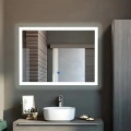 Design moderno Retângulo de parede LED Mirror de banheiro