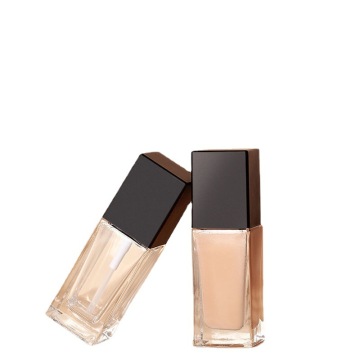 Luxury Cosmetics 30ml Serum Liquid Foundation Glass Bottle with Pump