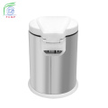 Indoor Plastic Lid Stainless Steel Pedal Trash Bin