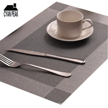 Pvc Dining Table Placemat Tableware Pad Coaster Table Cup Mat Waterproof Table Cloth Pad Heat Insulation Mat Kitchen Tool
