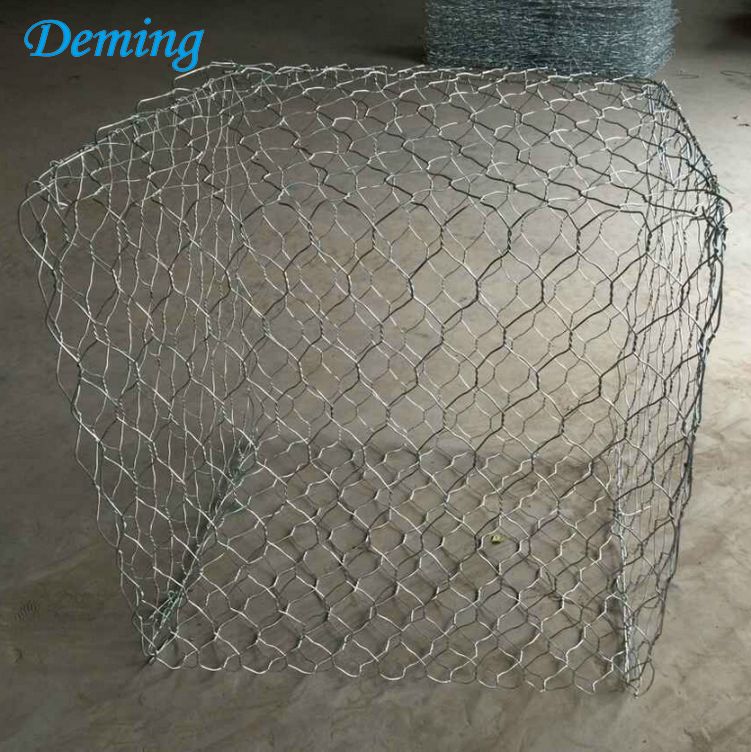 Double Twist Heavy Galvanized  Woven Gabion Basket