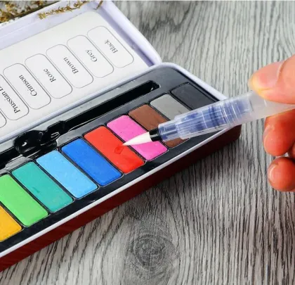 Art Refillable Watercolor Pencil Brush Pen Set for Painting and Calligraphy