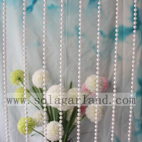 8/10/12/14 MM Vintage Faux glanzende witte parel kralen Garland