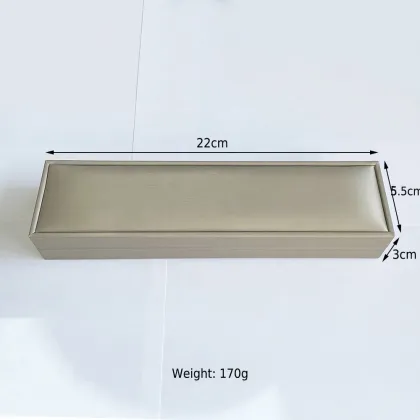 Golden PU Leather Jewelry Gift Box for Bracelet - High Quality Jewellery Case