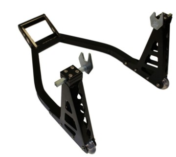 Adjustable Motorcycle Paddock Stand Lift - Front Wheel and Rear Wheel Support