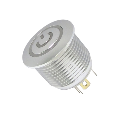 Interruptor de botón de metal de 16 mm LED