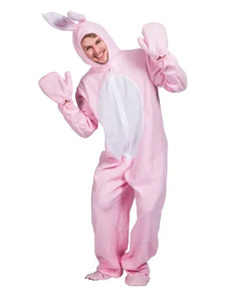 Adult Funny pink rabbit jumpsuit