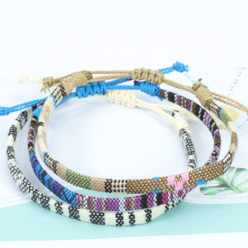 Bohemian Wholesale Nepal Fabric Woven Adjustable Friendship Bracelets