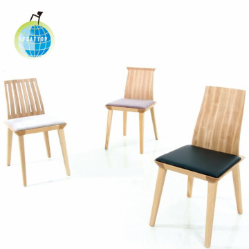 China High Quality Upholstered Ash Wooden Dining Chairs Supplier