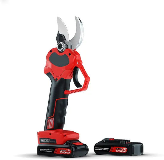 Electric Pruner for Gardening: 40mm Cordless Pruning Shears with 21V Rechargeable Battery and Replacement Blade Set
