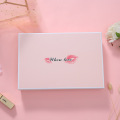 뚜껑이있는 맞춤형 핑크 스카프 포장 선물 상자
