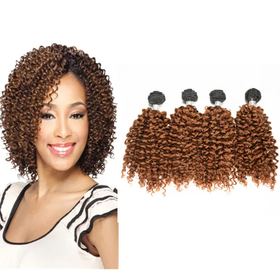 India bundles Hair Jerry Curly Hair 3 Bundles With Closure Ombre Color T27 Blonde Human Hair Weave Bundle With Closure  Remy