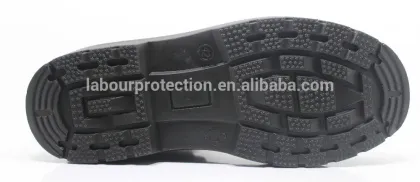 Ankle Style Black Leather Safety Boot with Composite Toe Cap