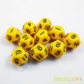 Opaque Colorful Plastic Polyhedral 12 Sides Dice