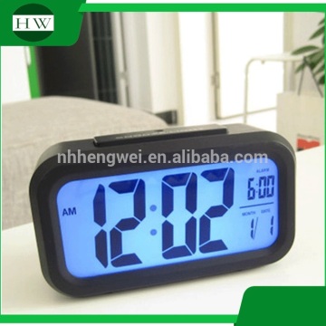 plastic large screen loudspeaker table wake up light noctilucent luminous digital led alarm clock