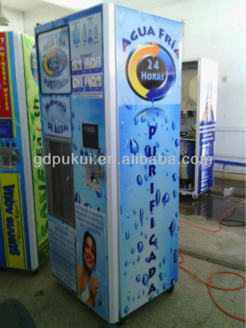 AUTO Vending machine with water dispenser/Aqua vending station with water outlet/ water vendor with coin equipment