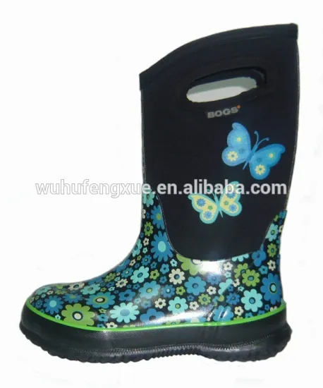 High-end kids rubber boots