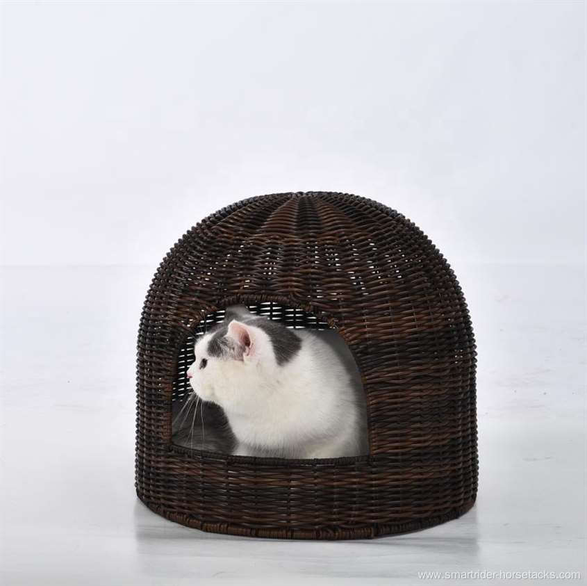 Sleeping Kennel House Summer Breathable Rattan Pet Bed