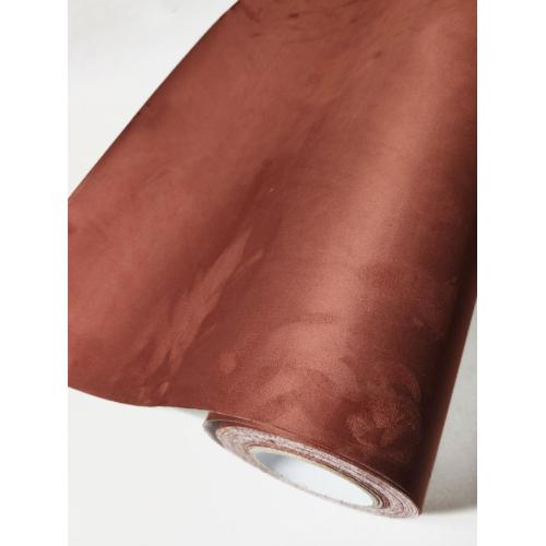 High Soft Alcantara Fabric Brown Car Wrap