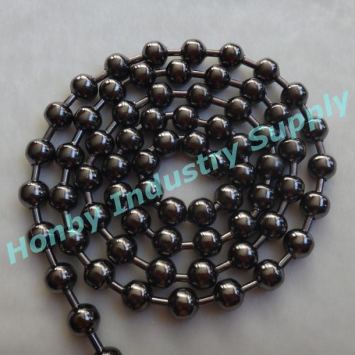 Fashion 10mm Gunmetal Steel Hollow Ball Shape Bead Chain