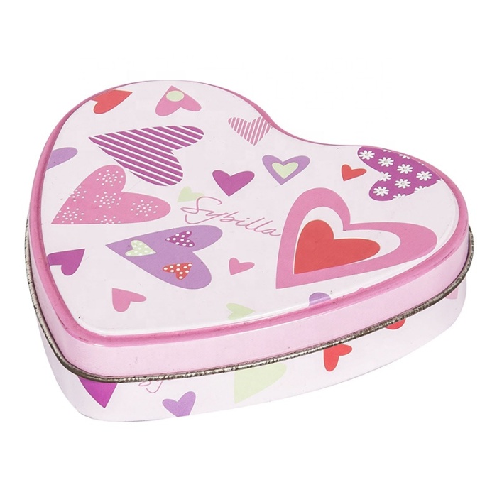 DADI Heart-shape Candy Packing Box Candle Tin Cans