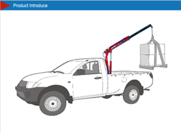 12/24V Electric Foldable Mini Truck Crane (pick up crane)