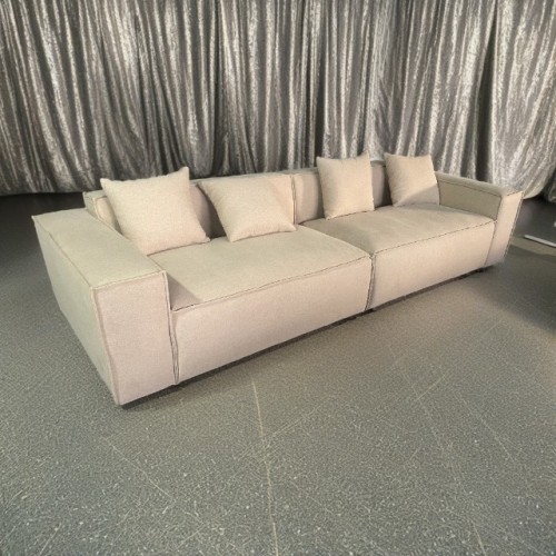 Modern Minimalist Decor Beige Modular Small Lounge Sofa