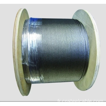 7X19 Type de câble en acier inoxydable 316 - Câble d'aéronefs - Chine Câble  métallique, fil d'acier