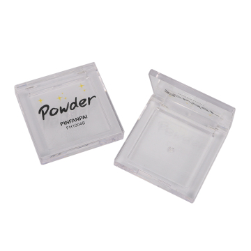 Contenitore di scatole di base per piazza vuota in plastica Mini Compact Pressata - Custodia in polvere compatta cosmetica