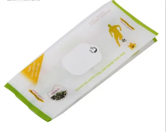 Easy-to-Tear Sticker Wet Wipe Laminated Bag