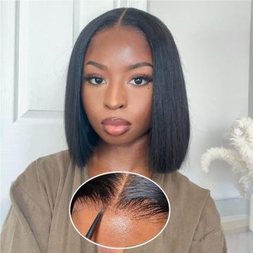 Straight Wear and Go Glueless Bob Wig