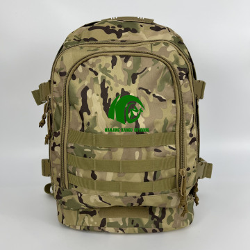 Backpack Molle การปีนเขาทางยุทธวิธี: ถุงเดินป่ากลางแจ้งของผู้ชาย 50L