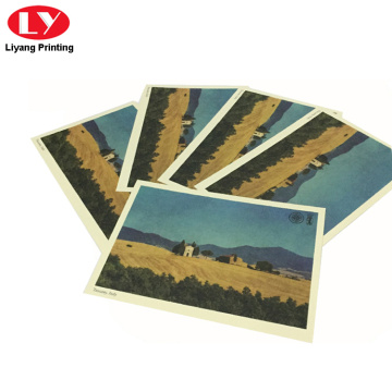 νέα desgin πολύχρωμη καρτ ποστάλ εκτύπωση δωροκάρτα