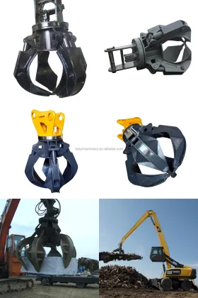 Heavy Duty Hydraulic Grapples for Excavators