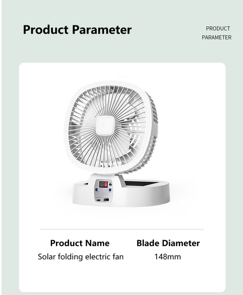 solar outdoor fan
