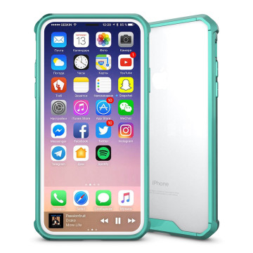 Two-shots Anti-slip Transparent mobilephone case