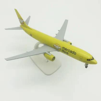 20CM 1/200 Scale Mexico Mercado Libre Airways B737 Metal Replica Alloy Aviation Simulation Aircraft Model: Detailed Collectible Airplane