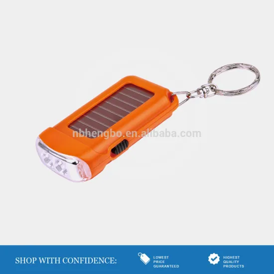 Push Button Rechargeable Solar LED Keychains Lights