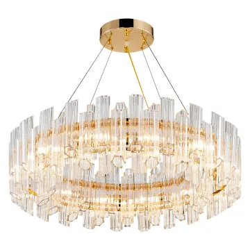 INSHINE Gold Simple Crystal Chandelier