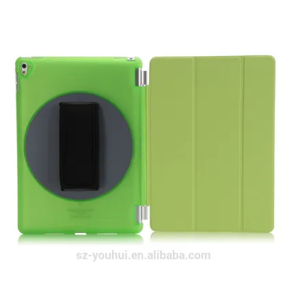 High quality wholesale belt leather retating case for iPad pro 9.7