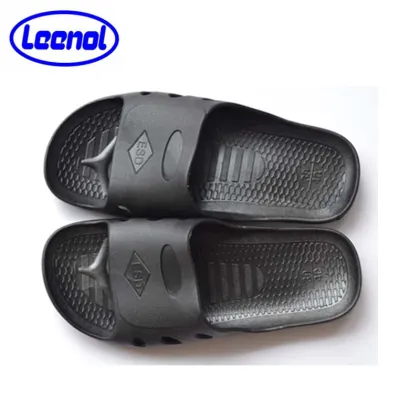 LN-7101B Black Color Cleanroom Antistatic ESD SPU Slippers