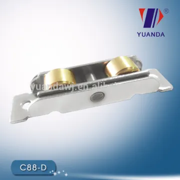 Adjustable pvc window roller double falt wheel