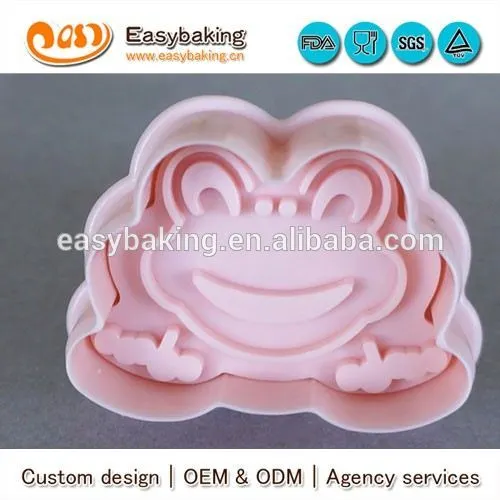 OEM customized frog plastic cookie cutters cookie cutters